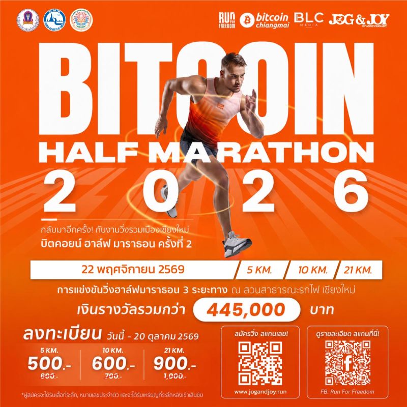RUN FOR FREEDOM BITCOIN HALF MARATHON 2026